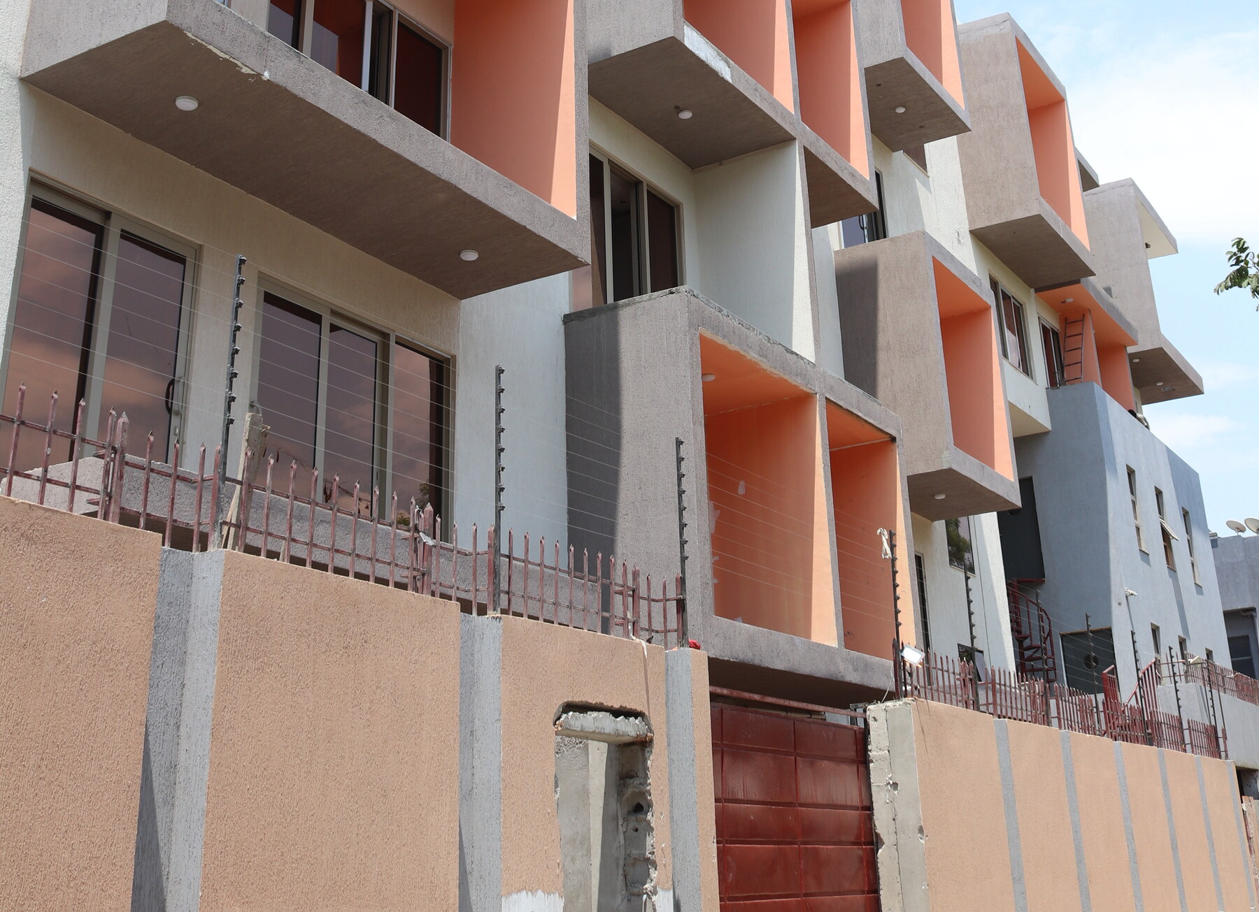 Residence facade — cantilevered balconies